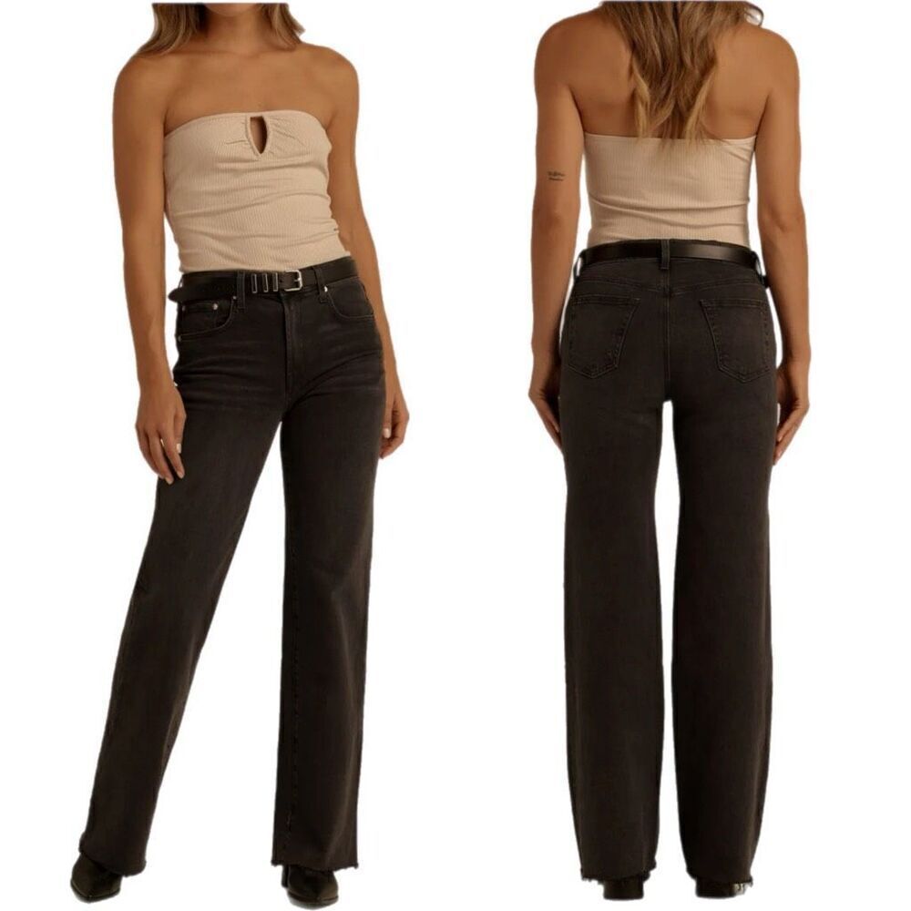 Edwin Wide Leg Black Jeans